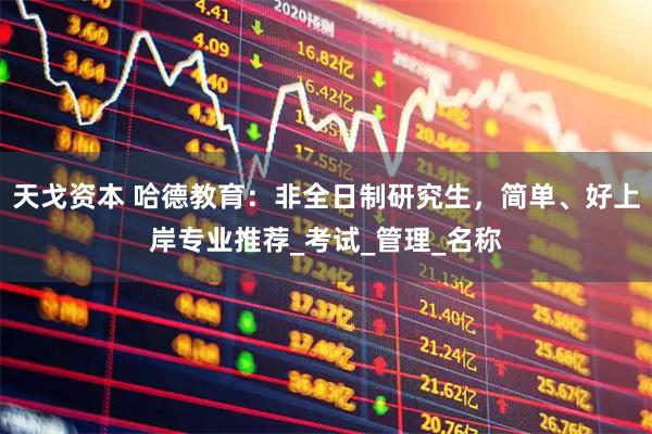 天戈资本 哈德教育：非全日制研究生，简单、好上岸专业推荐_考试_管理_名称